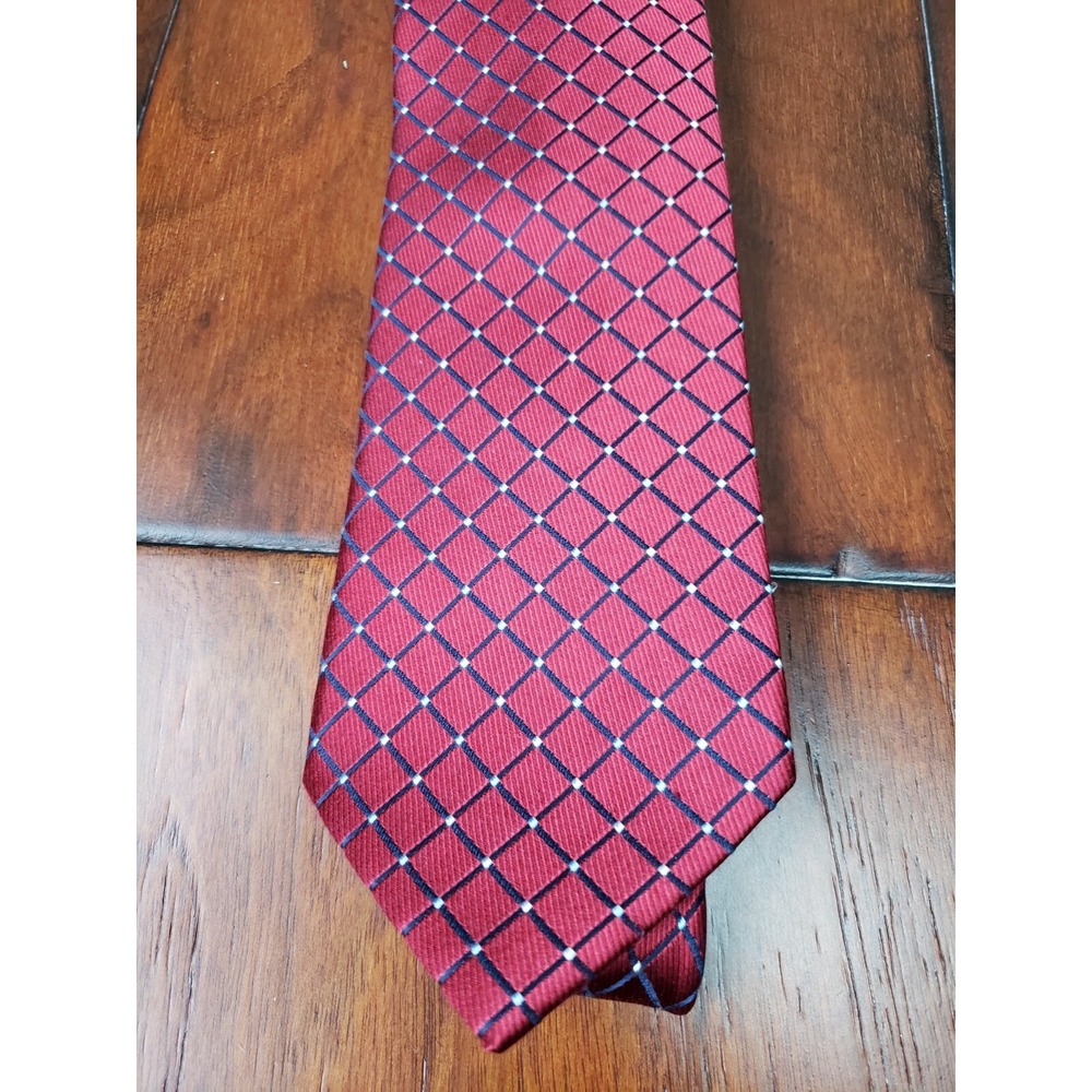 Mens Nautica Red necktie all silk
